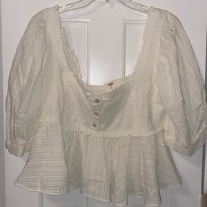 #150 FP Baby Doll Puff Blouse